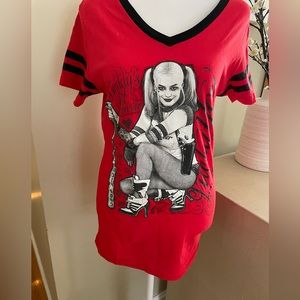 Suicide Squad Harley Quinn Margot Robbie T Shirt Fitted